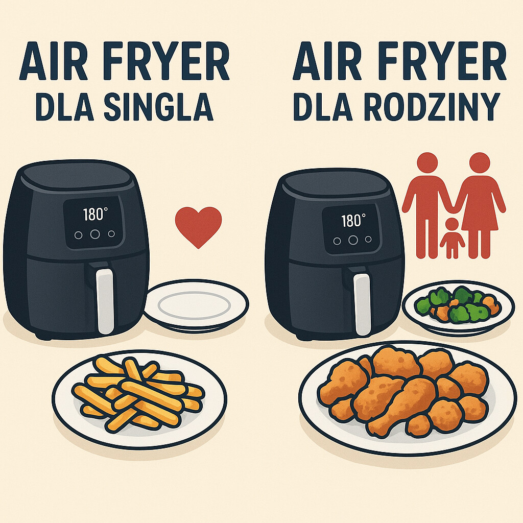 Air Fryer dla singla vs. dla rodziny – jaką pojemność wybrać