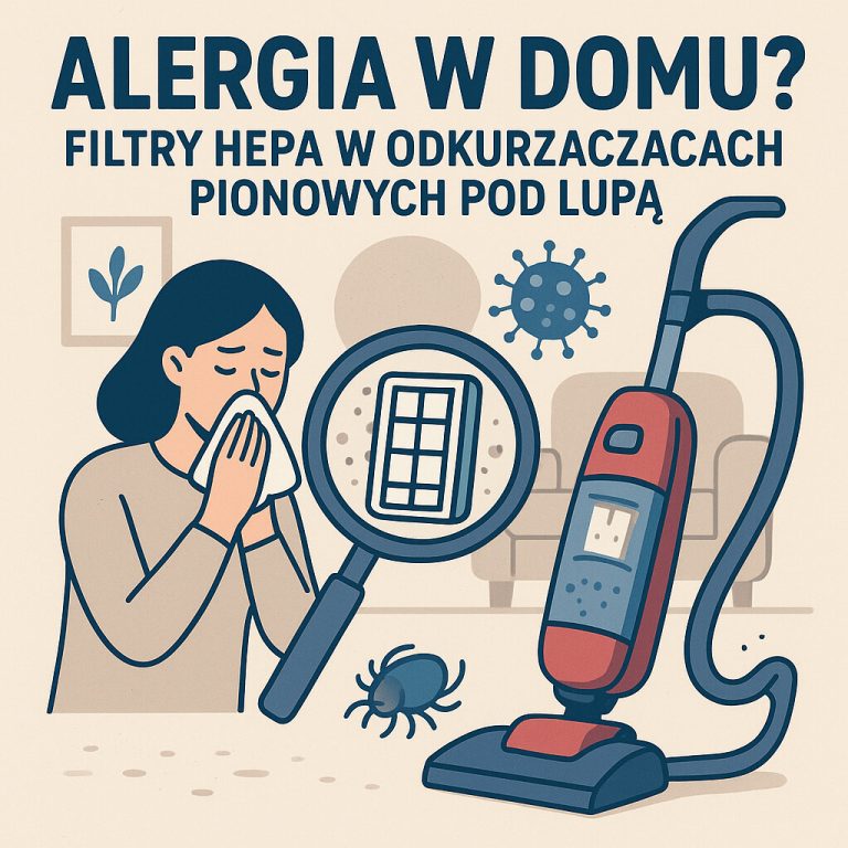 Alergia w domu Filtry HEPA w odkurzaczach pionowych pod lupą.