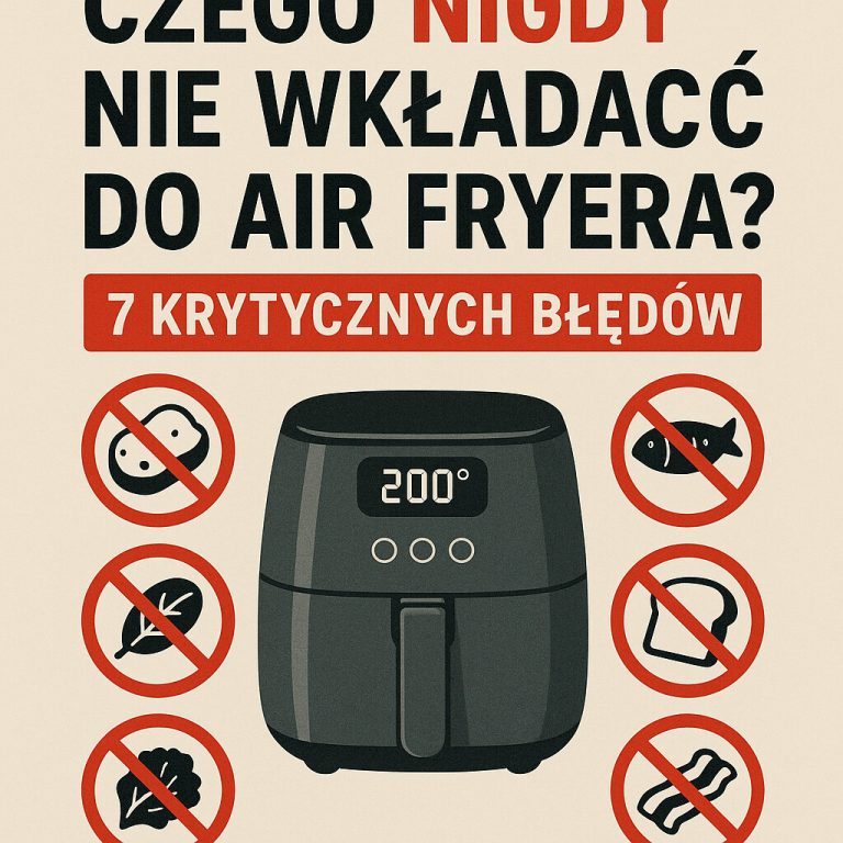 Czego NIGDY nie wkładać do Air Fryera 7 krytycznych błędów.