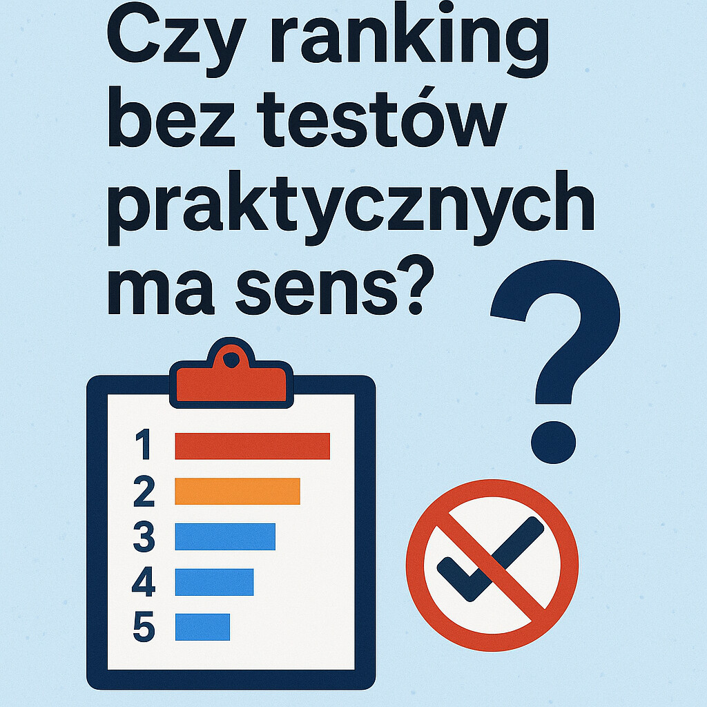Czy ranking bez testów praktycznych ma sens