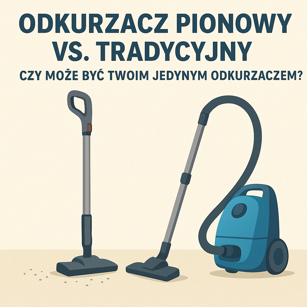 Odkurzacz pionowy vs. Tradycyjny – czy może być Twoim jedynym odkurzaczem