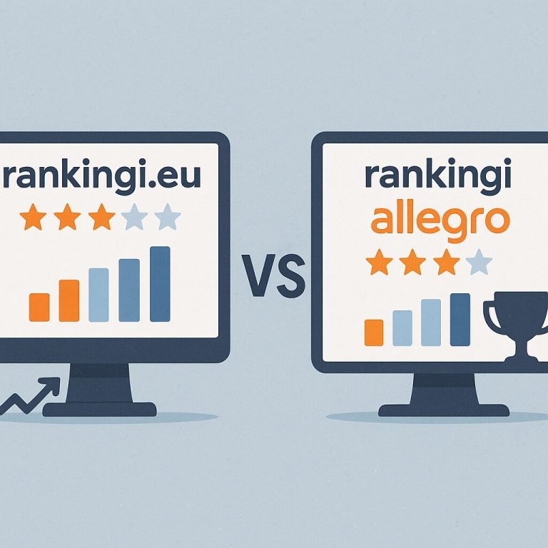 Rankingi.eu vs rankingi Allegro – dwa zupełnie różne podejścia do rankingów produktów