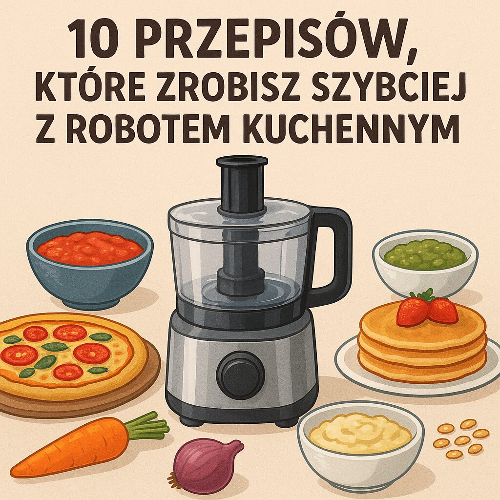 10 przepisów, które zrobisz szybciej z robotem kuchennym