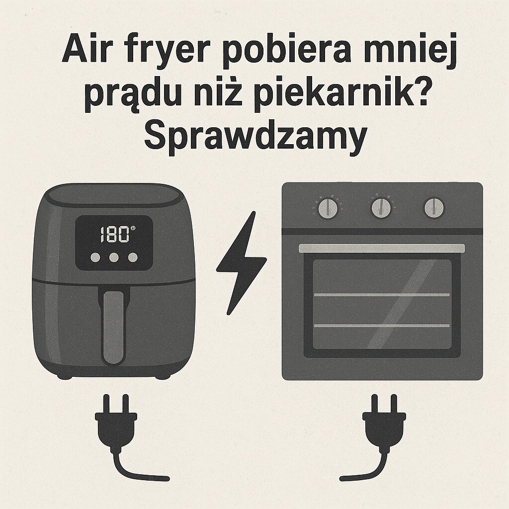 Air fryer pobiera mniej prądu niż piekarnik Sprawdzamy