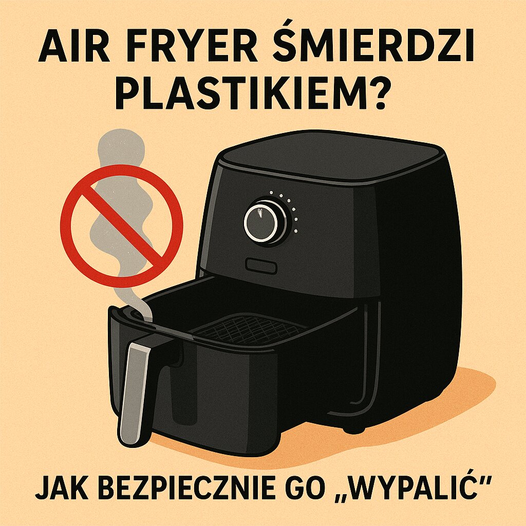 Air fryer śmierdzi plastikiem Jak bezpiecznie go „wypalić”