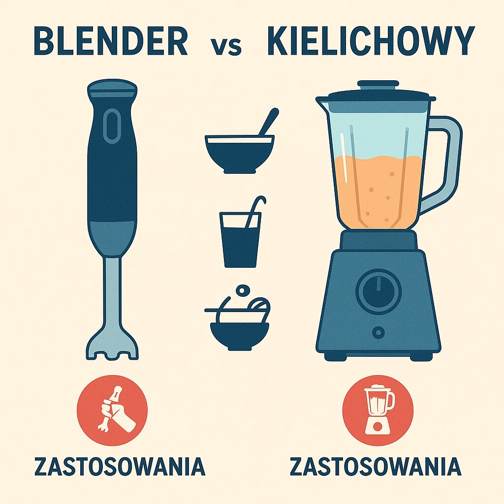 Blender ręczny vs kielichowy – porównanie zastosowań