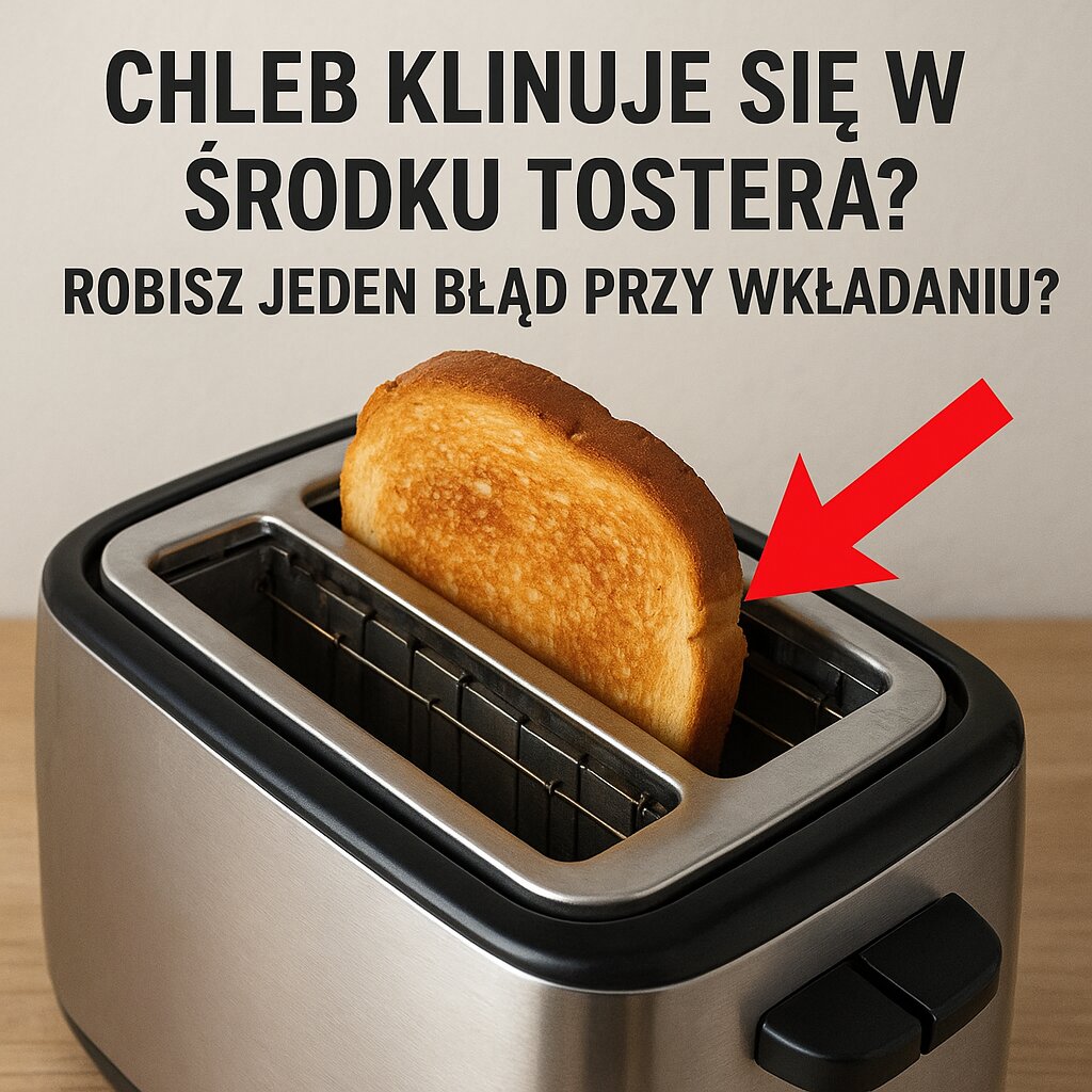 Chleb klinuje się w środku tostera Robisz jeden błąd przy wkładaniu