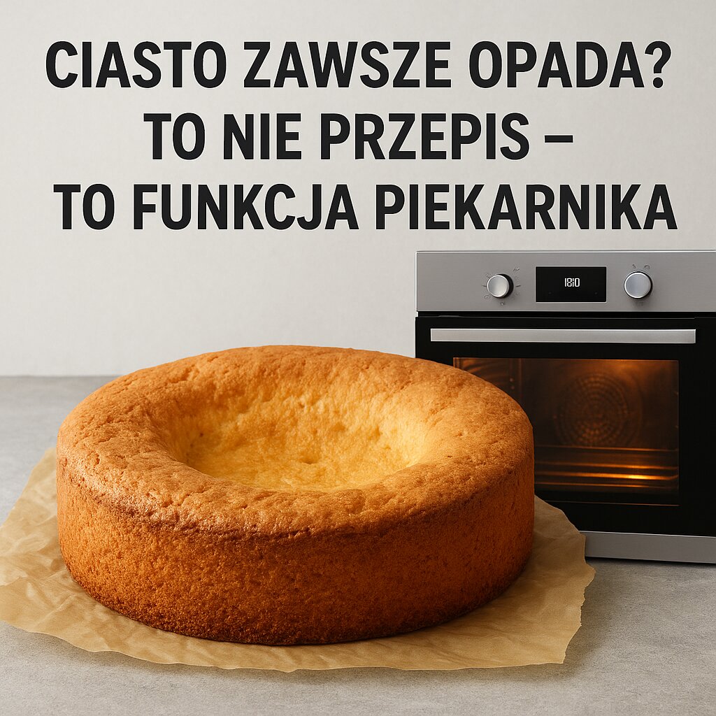 Ciasto zawsze opada To nie przepis – to funkcja piekarnika