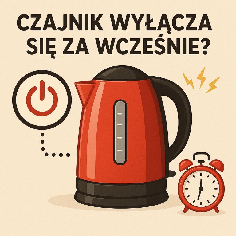 Czajnik wyłącza się za wcześnie