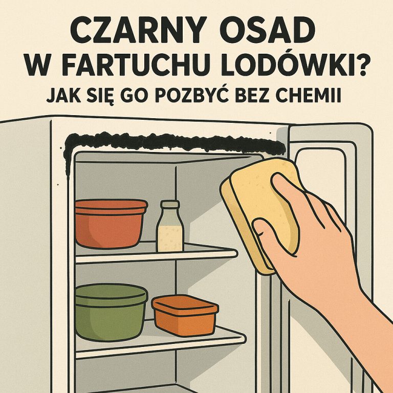Czarny osad w fartuchu lodówki Jak się go pozbyć bez chemii