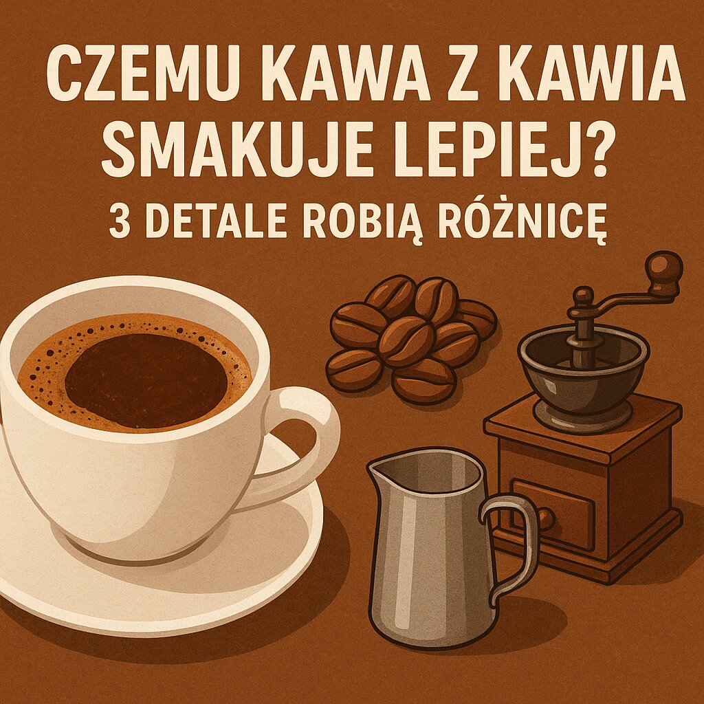 Czemu kawa z kawiarni smakuje lepiej 3 detale robią różnicę