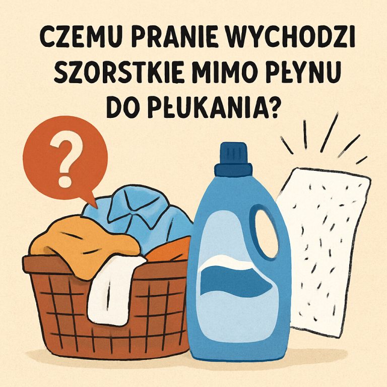 Czemu pranie wychodzi szorstkie mimo płynu do płukania