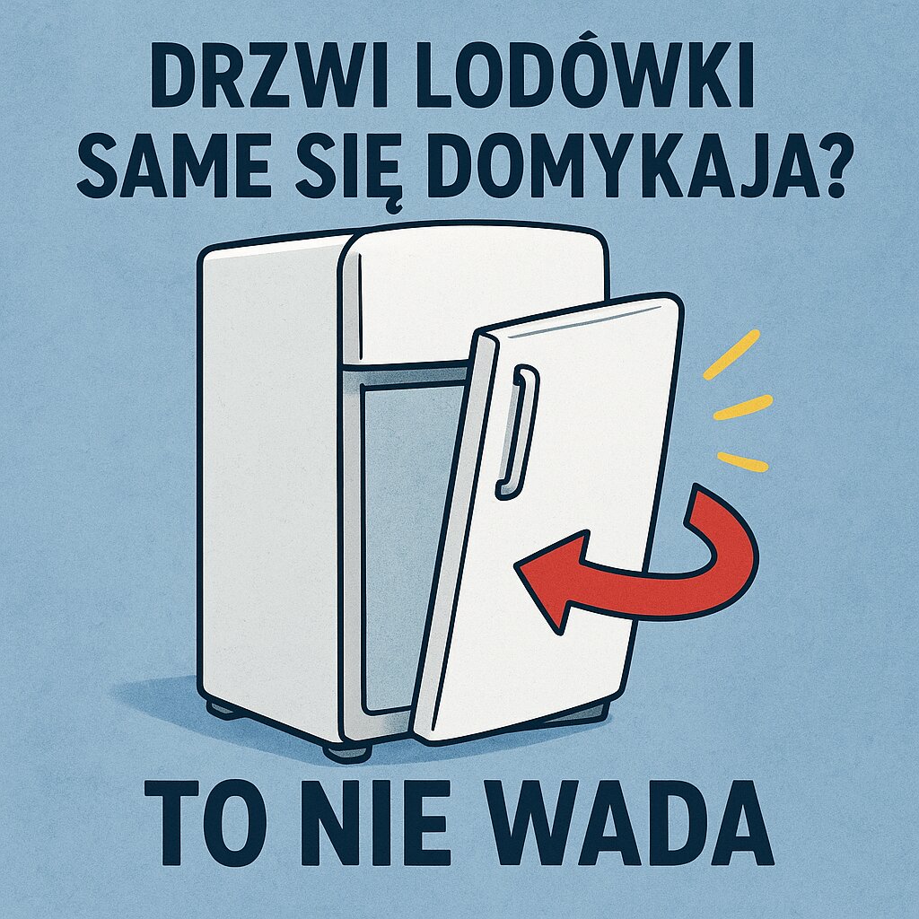 Drzwi lodówki same się domykają To nie wada