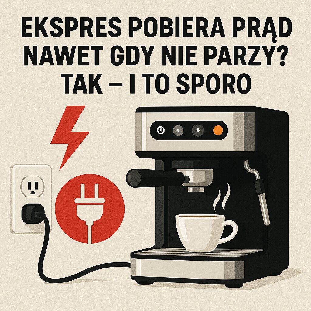 Ekspres pobiera prąd nawet gdy nie parzy Tak – i to sporo