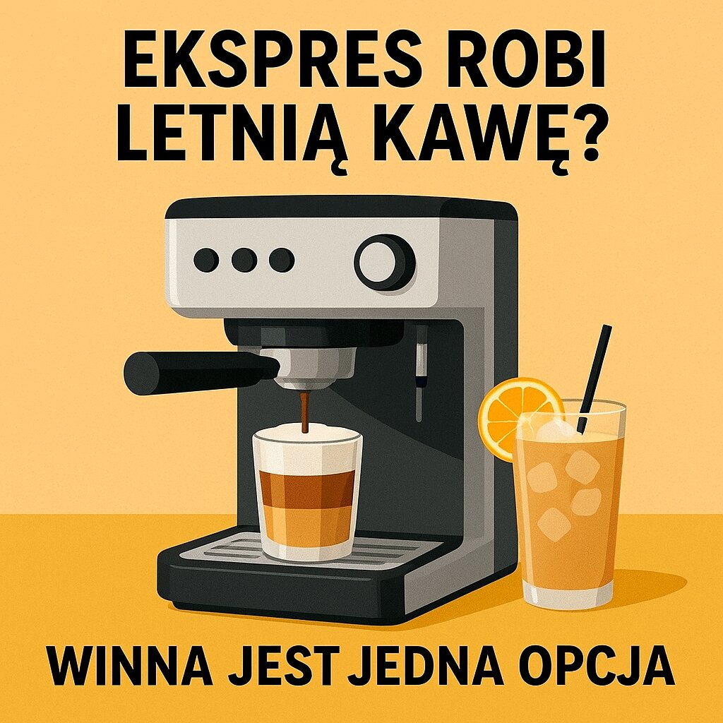 Ekspres robi letnią kawę Winna jest jedna opcja