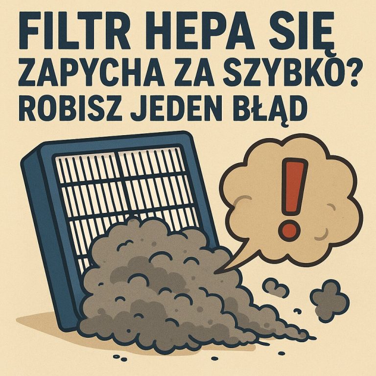 Filtr HEPA się zapycha za szybko Robisz jeden błąd