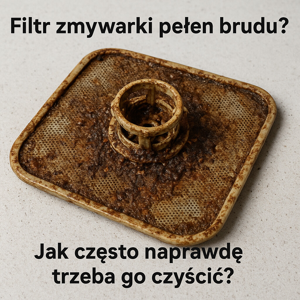 Filtr zmywarki pełen brudu Jak często naprawdę trzeba go czyścić