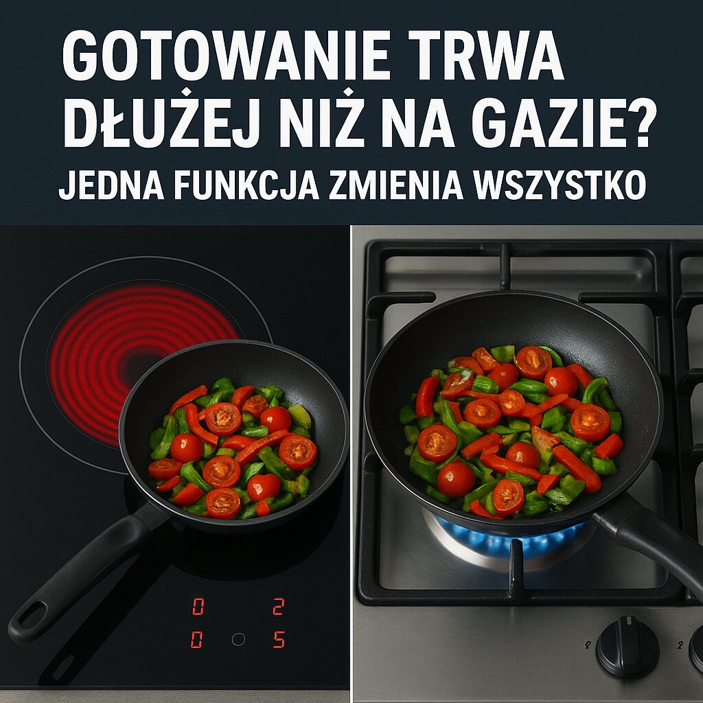 Gotowanie trwa dłużej niż na gazie Jedna funkcja zmienia wszystko