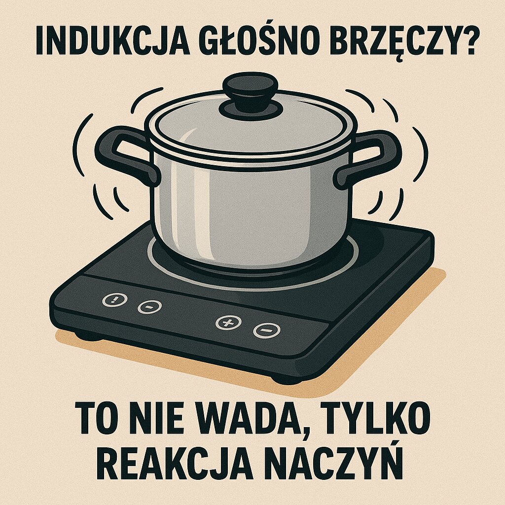 Indukcja głośno brzęczy To nie wada, tylko reakcja naczyń