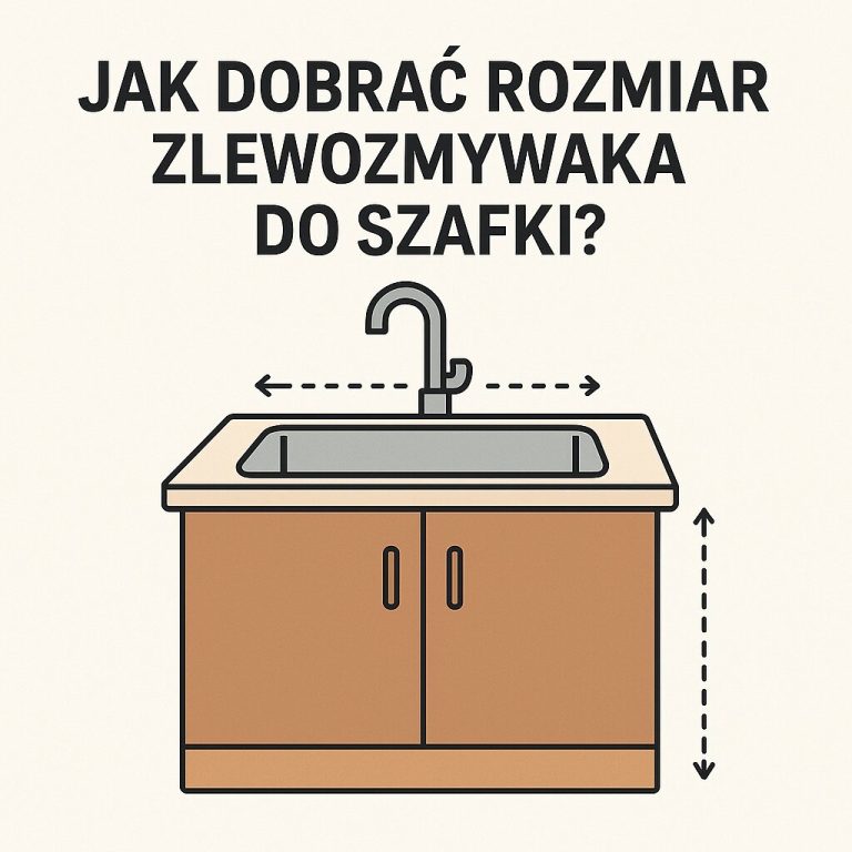 Jak dobrać rozmiar zlewozmywaka do szafki