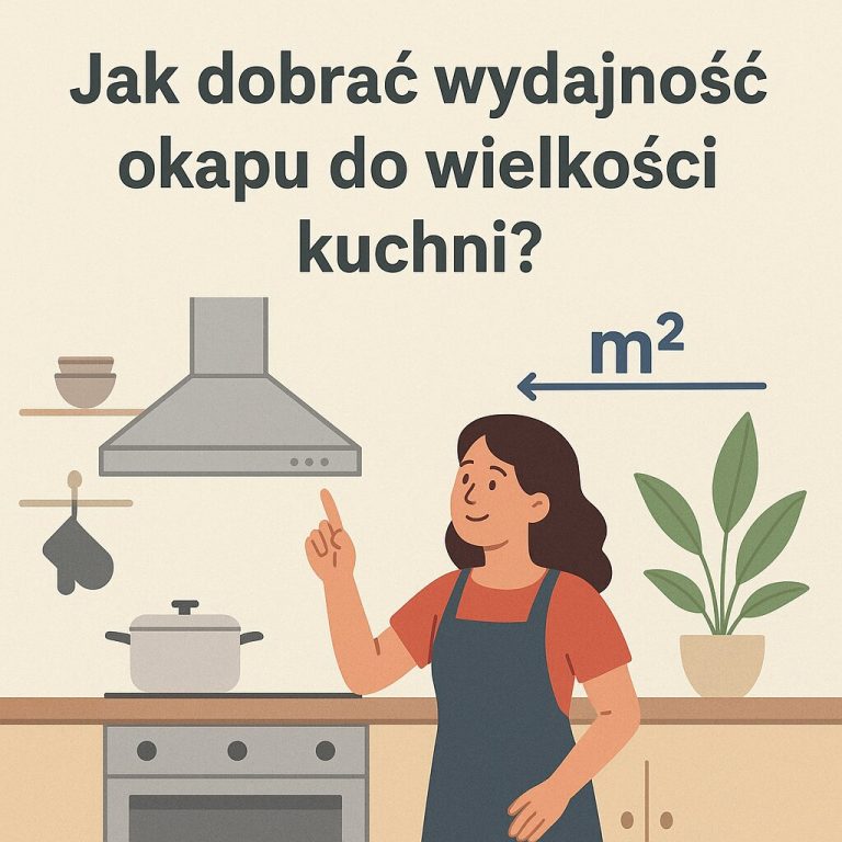 Jak dobrać wydajność okapu do wielkości kuchni