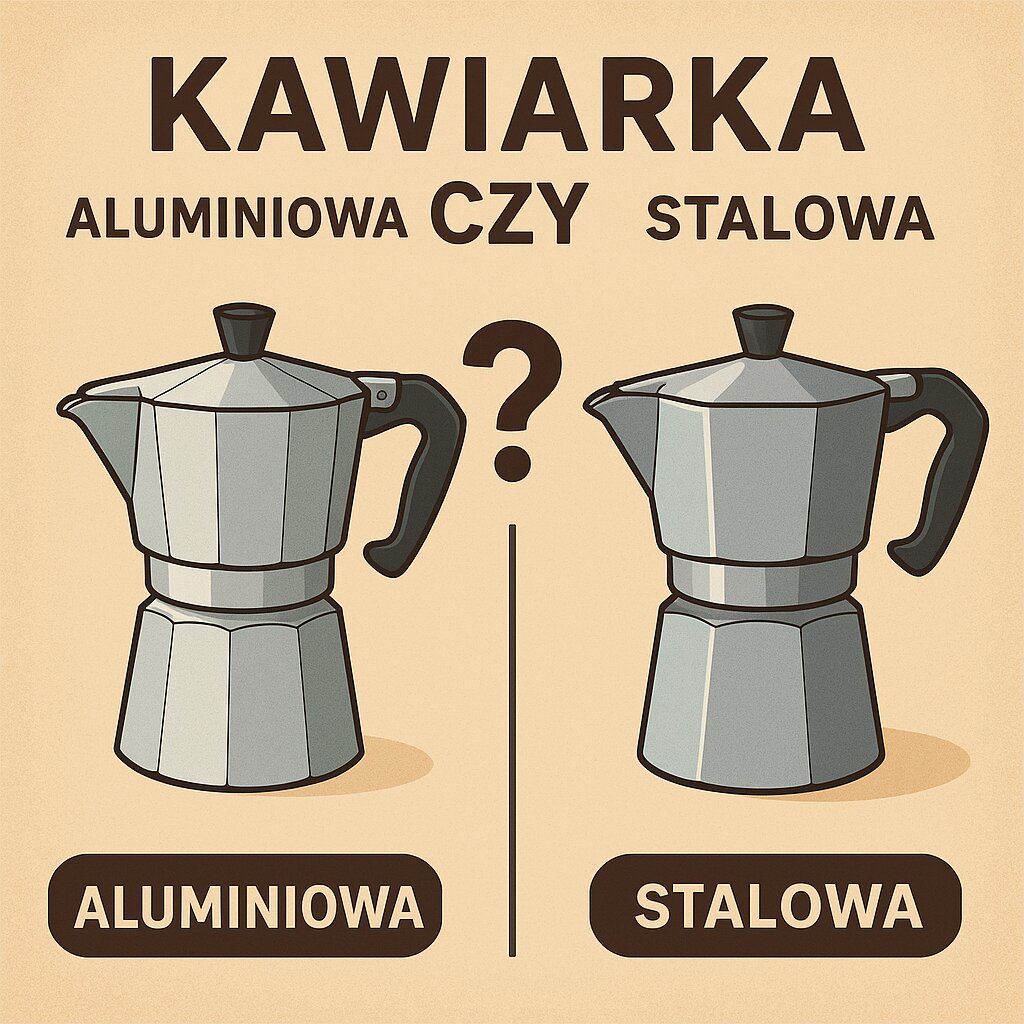 Kawiarka aluminiowa czy stalowa – którą wybrać