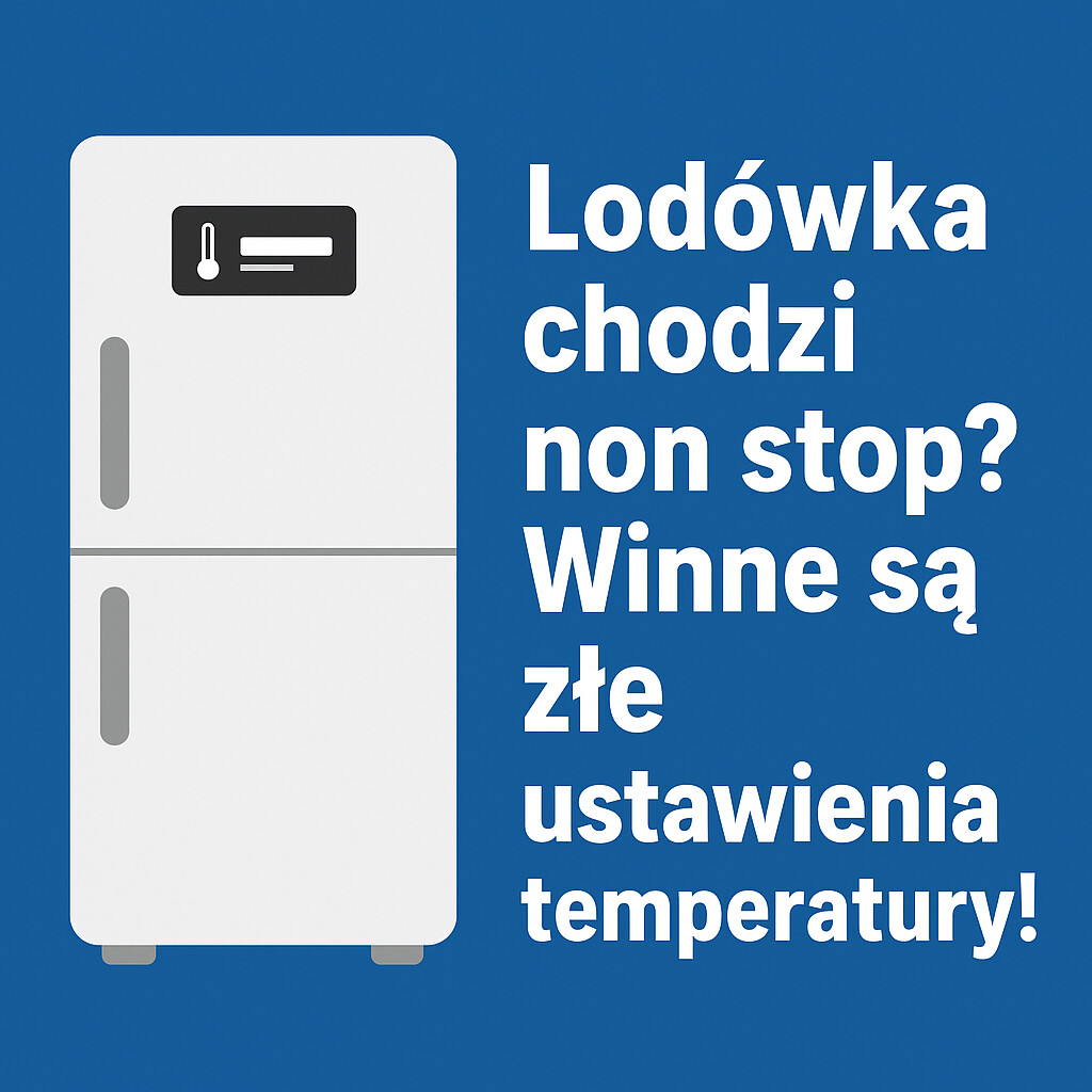 Lodówka chodzi non stop Winne są złe ustawienia temperatury!