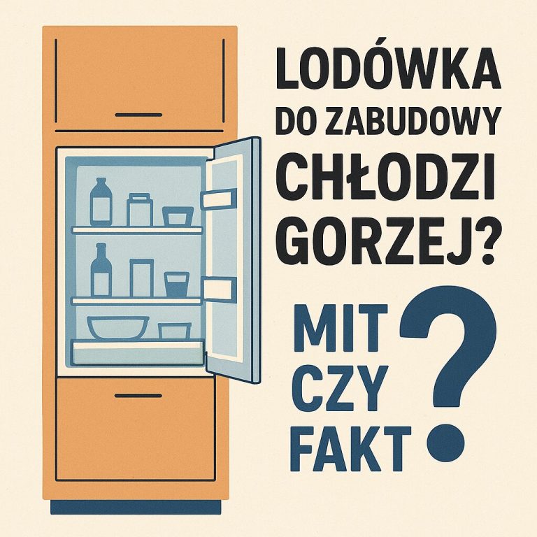 Lodówka do zabudowy chłodzi gorzej Mit czy fakt