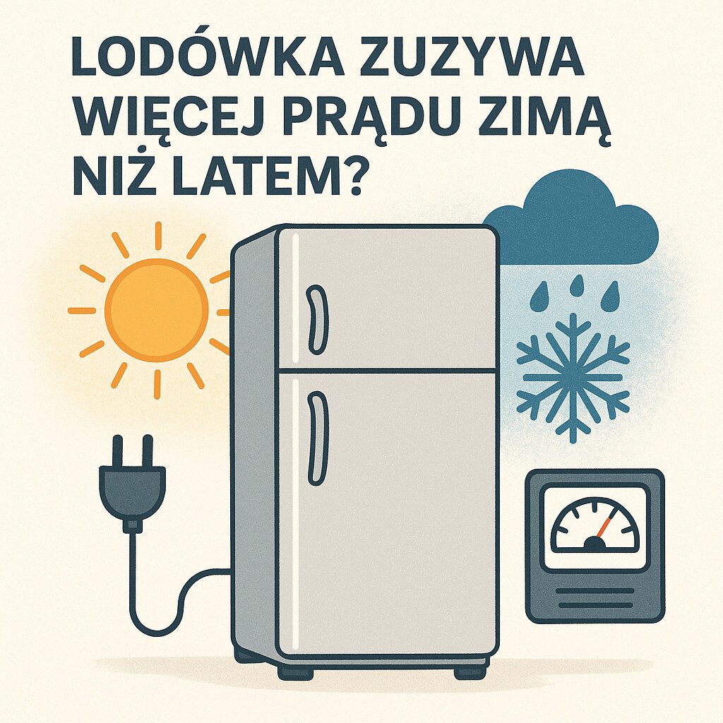 Lodówka zużywa więcej prądu zimą niż latem