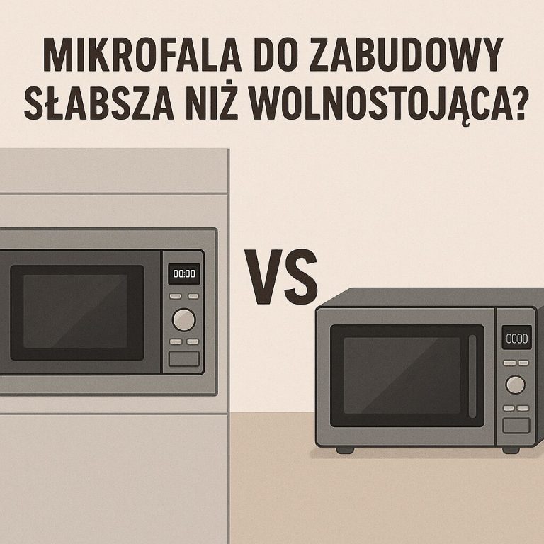 Mikrofala do zabudowy słabsza niż wolnostojąca