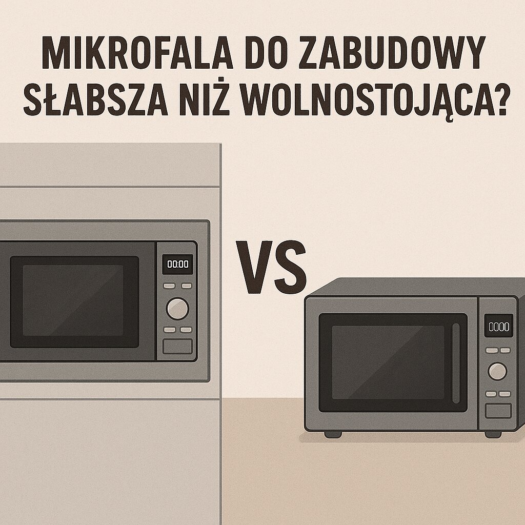 Mikrofala do zabudowy słabsza niż wolnostojąca