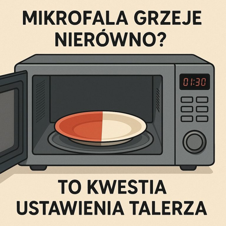 Mikrofala grzeje nierówno To kwestia ustawienia talerza
