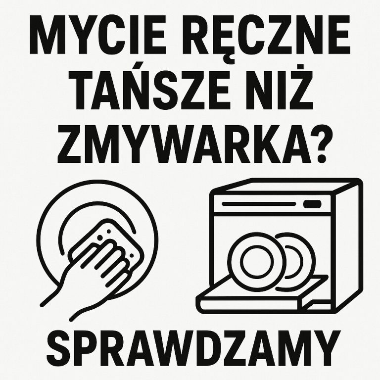Mycie ręczne tańsze niż zmywarka Sprawdzamy czarno na białym