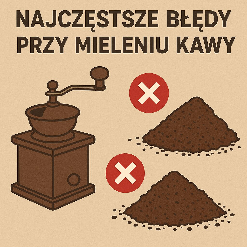 Najczęstsze błędy przy mieleniu kawy