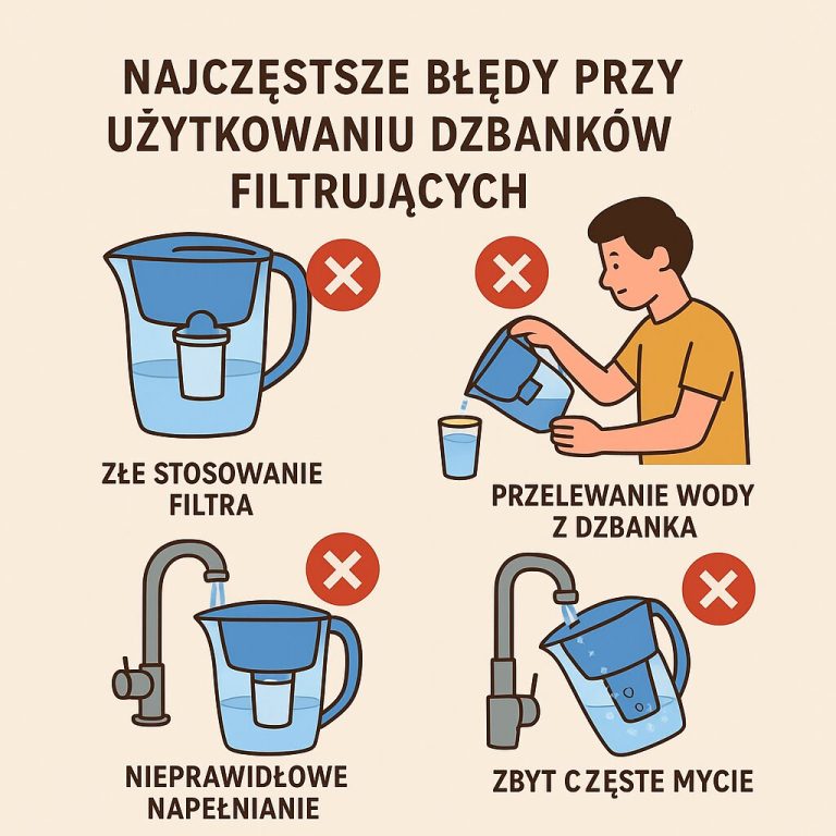 Najczęstsze błędy przy użytkowaniu dzbanków filtrujących