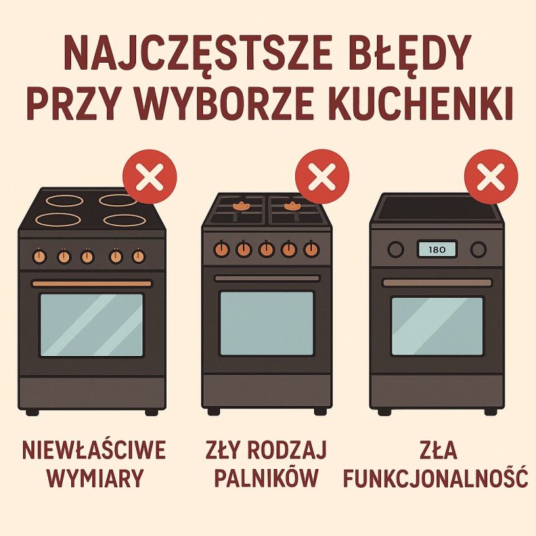 Najczęstsze błędy przy wyborze kuchenki