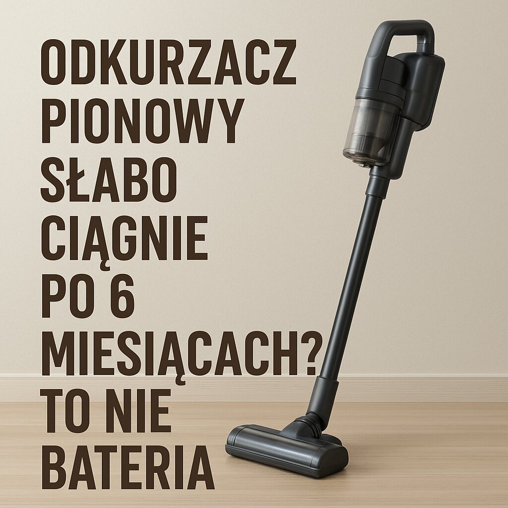 odkurzacz pionowy słabo ciągnie