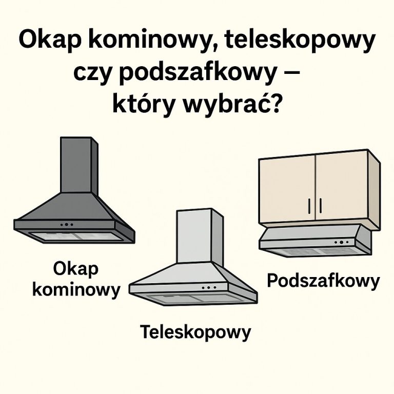 Okap kominowy, teleskopowy czy podszafkowy – który wybrać