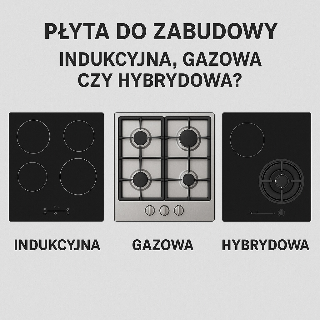 Płyta do zabudowy - indukcyjna, gazowa czy hybrydowa