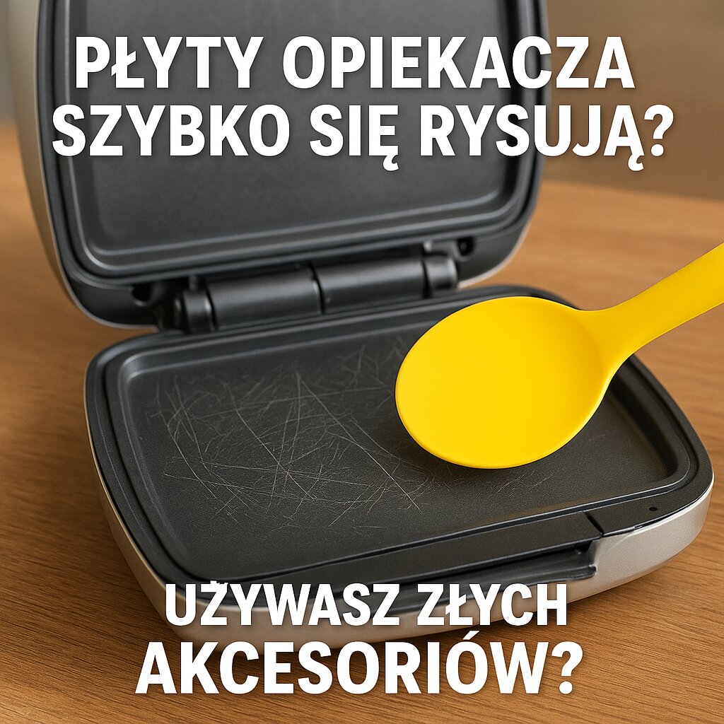 Płyty opiekacza szybko się rysują Używasz złych akcesoriów
