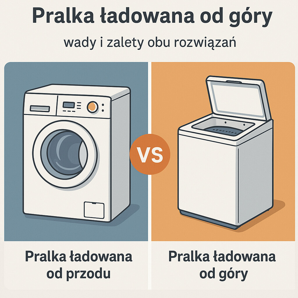 Pralka ładowana od przodu vs od góry - wady i zalety obu rozwiązań