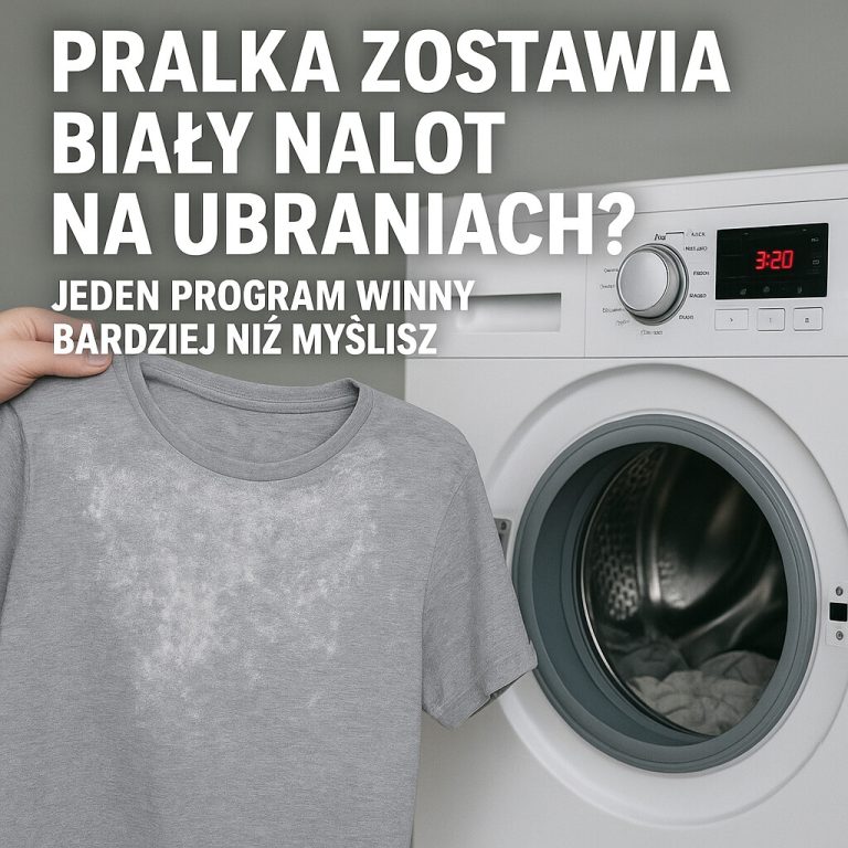 Pralka zostawia biały nalot na ubraniach Jeden program winny bardziej niż myślisz
