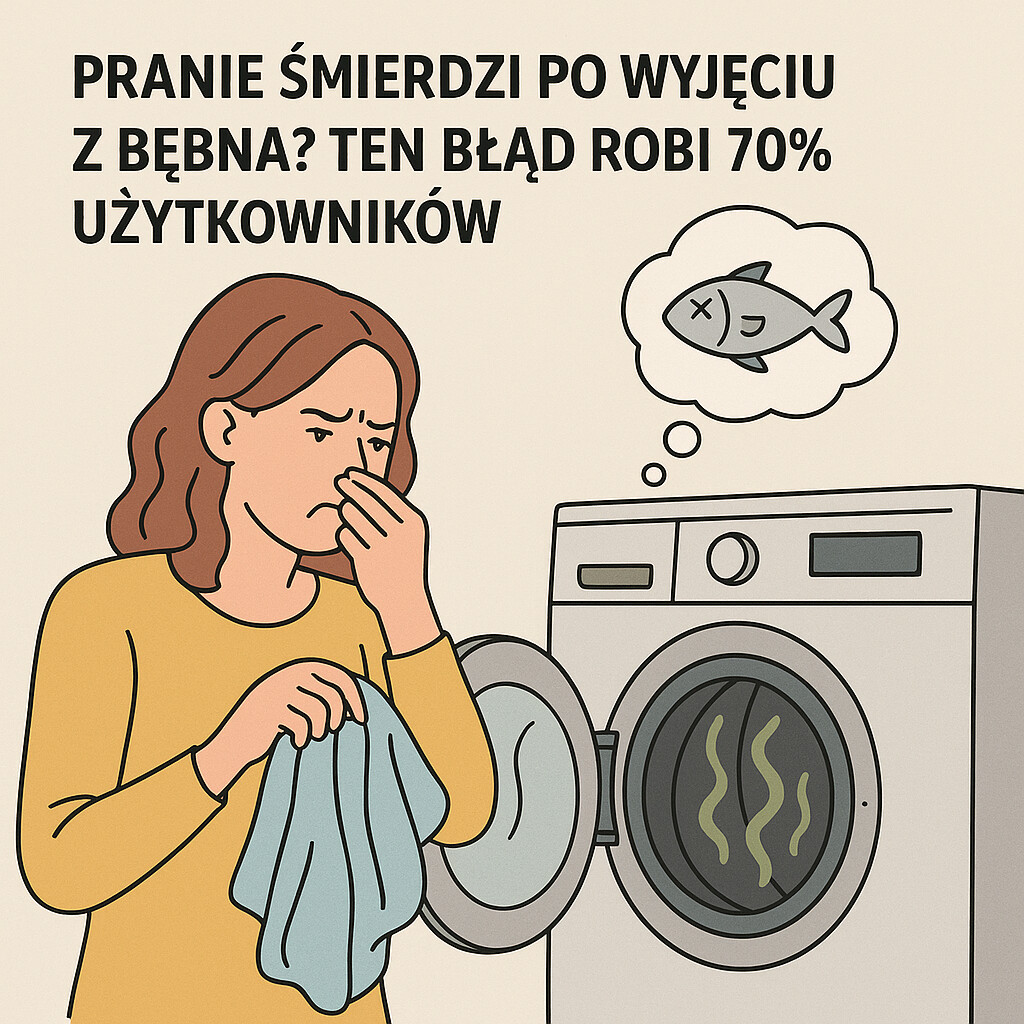 Pranie śmierdzi po wyjęciu z bębna Ten błąd robi 70% użytkowników