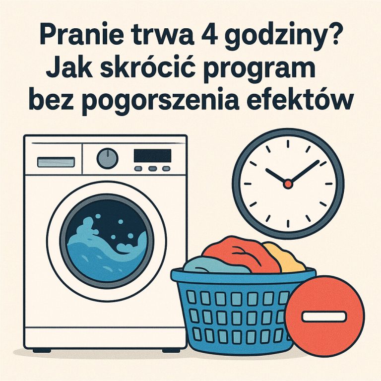 Pranie trwa 4 godziny Jak skrócić program bez pogorszenia efektó