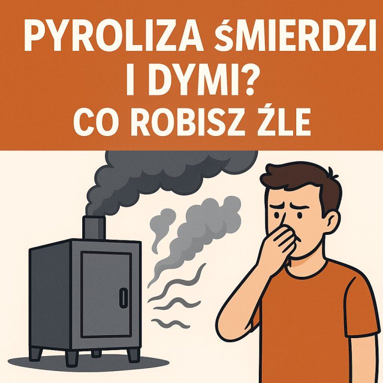 Pyroliza śmierdzi i dymi Co robisz źle