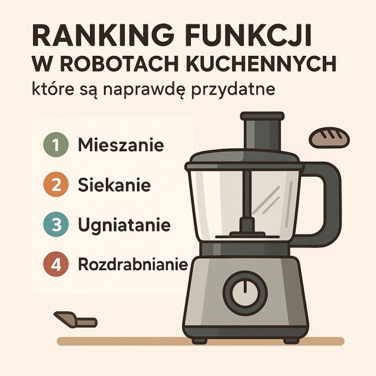 Ranking funkcji w robotach kuchennych – które są naprawdę przydatne