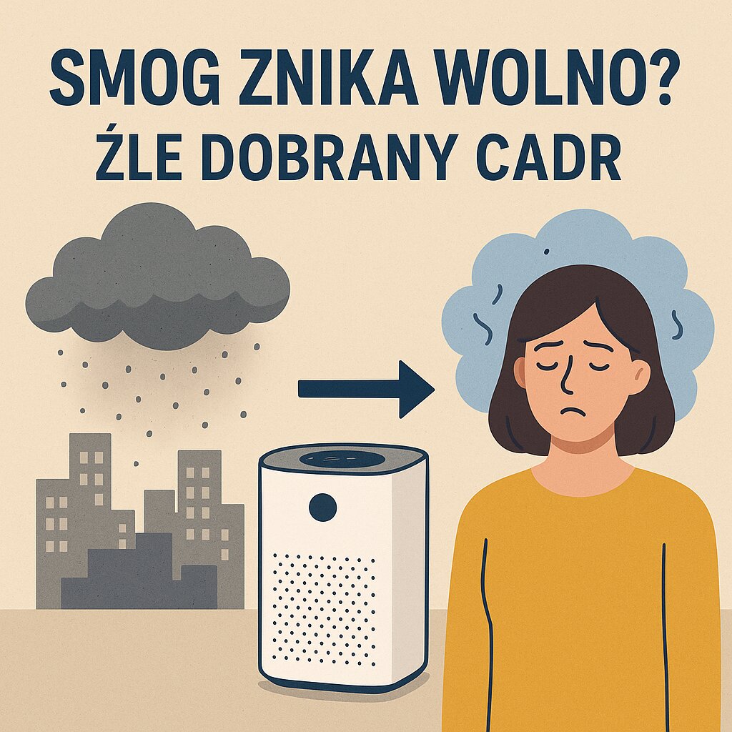 Smog znika wolno Źle dobrany CADR