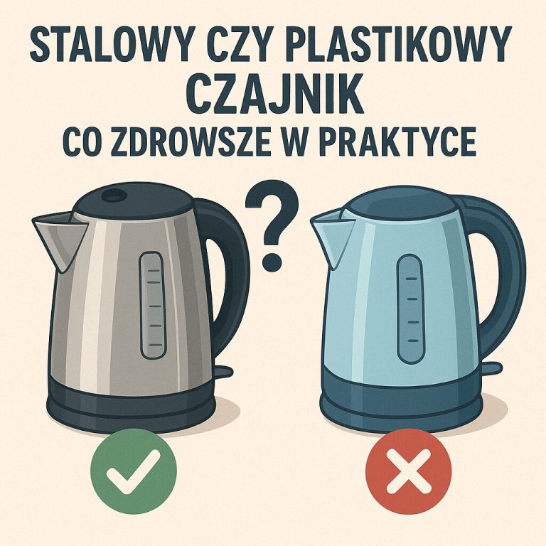 Stalowy czy plastikowy czajnik – co zdrowsze w praktyce