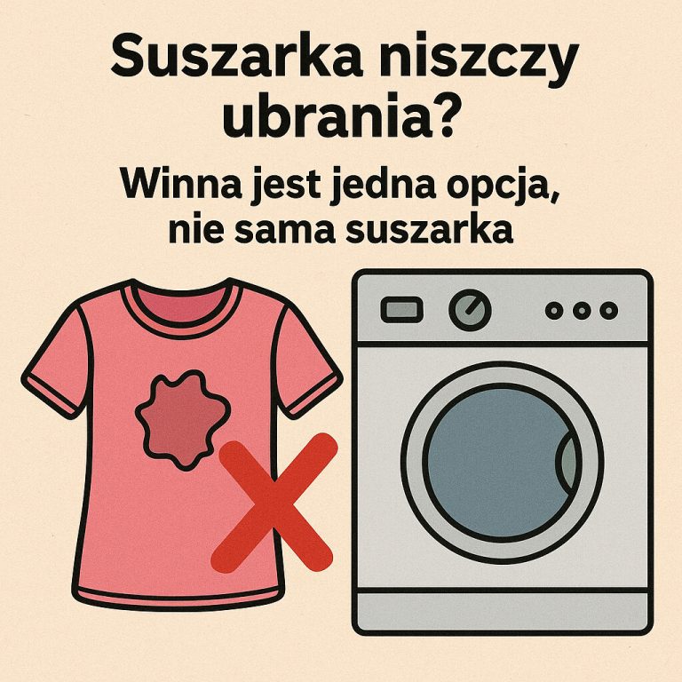Suszarka niszczy ubrania Winna jest jedna opcja, nie sama suszarka
