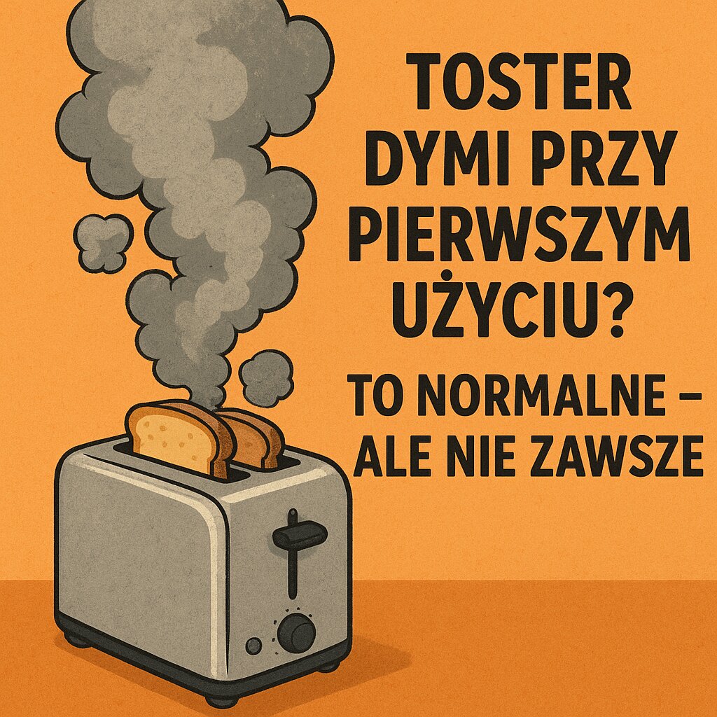 Toster dymi przy pierwszym użyciu To normalne – ale nie zawsze